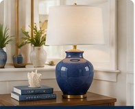Blue table lamp